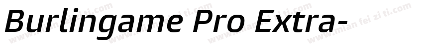 Burlingame Pro Extra字体转换